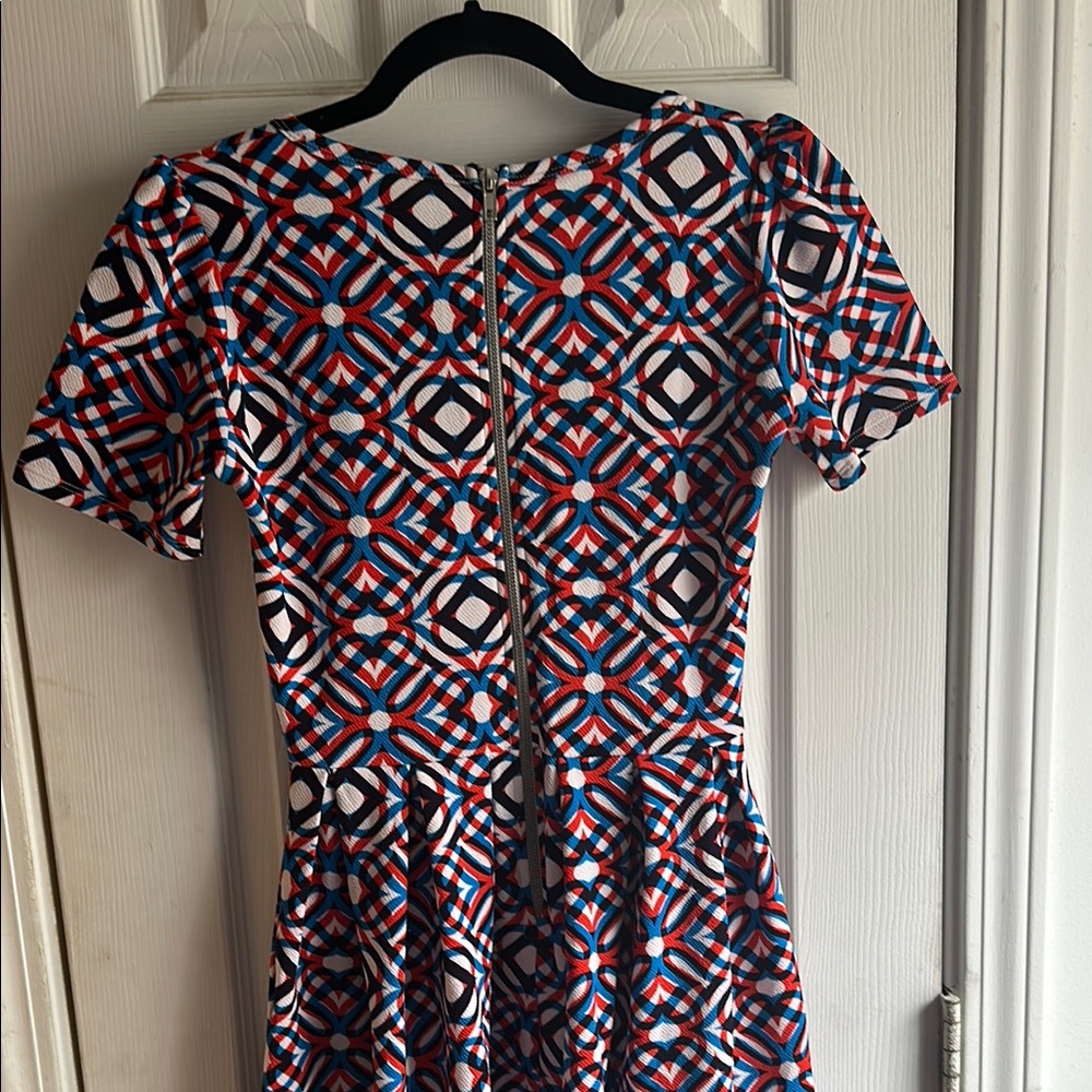 Vibrant Geometric Pattern Dress - Picture 3 of 4